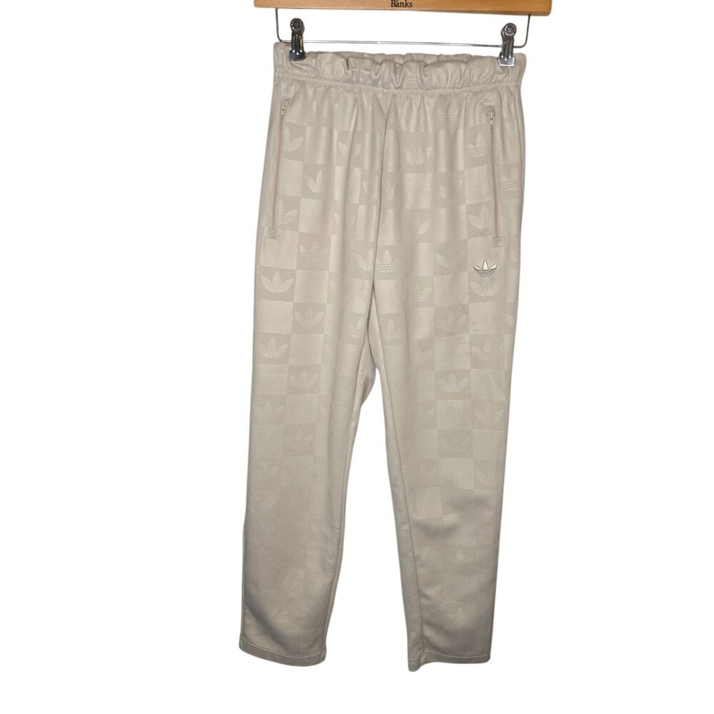 adidas Originals Men's Monogram All Over Print Regular Track Pants - Bliss Beige